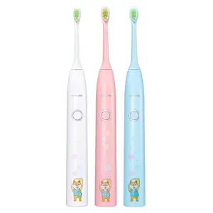 Mini brosse à dents électrique intelligente pour enfants, brosse à dents électrique sonique vibrante pour enfants