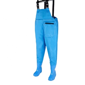 KC Blue Kids impermeabili trampolieri da pesca in pvc stivali da wading da ragazza con scarpe da pioggia - Product Image 3