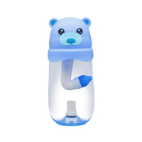 Bouteille de lavage nasal pour enfants personnalisée avec motif d'ours et de lapin, à flux gravitaire, outil de nettoyage doux du nez pour enfants