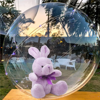 Vente en gros de nouveaux ballons Bobo transparents, fournisseurs de ballons Bobo réutilisables, décoration de fête, mariage, anniversaire, ballons Bobo pré-étirés à col large