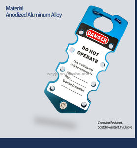 Candado de Seguridad con Clip - Candado LOTO de Aleación de Aluminio Resistente con Etiqueta de Identificación de Riesgos - Product Image 6