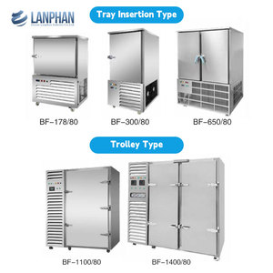 Thương mại nhỏ nhỏ phòng lạnh nhanh chóng sốc không khí Blast Tủ đông Máy làm lạnh máy R404A, R23 lạnh-40 -80 độ 300 lít - Product Image 6