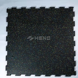 Tapetes de Piso Comerciales de Alta Calidad, Duraderos, Antideslizantes y Amortiguadores de Impactos, Tipo Encaje, de Goma, para Gimnasio - Product Image 1