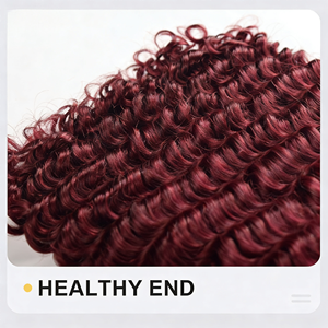 Estensioni per Capelli Umani Brasiliani Vergini al 100% Grado 12A, Onda Profonda, Senza Cuciture, Colorate, in Bulk per Saloni di Bellezza - Product Image 4