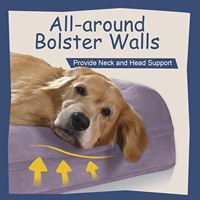 Coussin orthopédique pour chien en velours cristal imperméable avec mousse alvéolée, canapé pour animaux de compagnie avec soutien cervical pour grossistes, personnalisation OEM