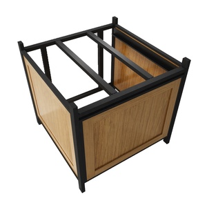 Estantes de madera de acero orgánico para tienda de comestibles, estantes para apilar y exhibir frutas y verduras para supermercado comercial - Product Image 6