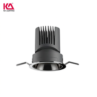 Plafonnier encastré LED 25W UGR17 IP54 en aluminium COB anti-éblouissement pour éclairage commercial intérieur