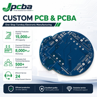 Fabricant de cartes de circuits imprimés circulaires personnalisées, assemblage de cartes de circuits imprimés bleues, service PCBA, prototype multicouche haute précision