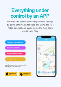 Wifi 4gアンサーコール目覚まし時計防水子供スマートウォッチOemキッズGps Sosスマート - Product Image 5