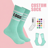 Chaussettes de sport en coton épais tricotées pour jeunes, qualité supérieure, directement de l'usine, avec logo personnalisé, semelle antibactérienne et respirante