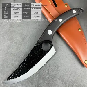 Venta caliente cuchillo para deshuesar cuchillo de carnicero hecho a mano cortador de cocina al aire libre cuchillo de carnicero cortador cuchillo de corte de hueso