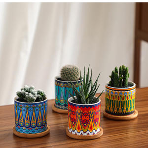 高品質のYixing盆栽ポット、丸い形のセラミック植木鉢、植木鉢 & プランター盆栽ポット - Product Image 5