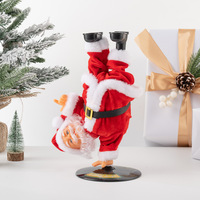 Jouet musical électrique personnalisé OEM Père Noël grimpant la corde, ornement créatif de Noël à suspendre pour les détaillants