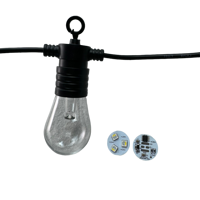 30 Pixels/chaîne 50mm 3D Adressable Pixel Ampoule Clear Globe DC12V/24V IP68 RGB RGBW Full Color RGB/RGBW/RGBCCT 3 Core 18AWG Wire