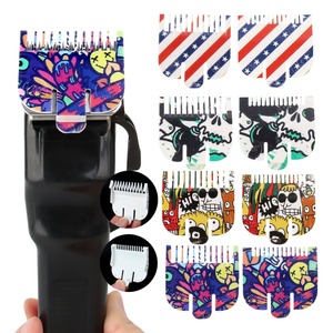 Tondeuses à cheveux électriques avec peignes à motifs, outils de coiffure de salon, guides de positionnement durables et inaltérables pour usage professionnel - Product Image 1
