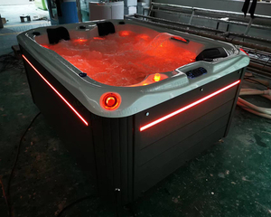 Wirlhpool Hot Spring Hot Tube Outdoor Vasca Hot Tub Acrílico Lujo Spa Bañera Piscina sin fin para 3 personas - Product Image 3