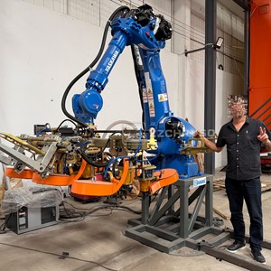 Nouvelle machine à clouer robotisée Yaskawa du Japon, bras robotisé automatique pour palettes EURO/US 1200x1000 - Product Image 5