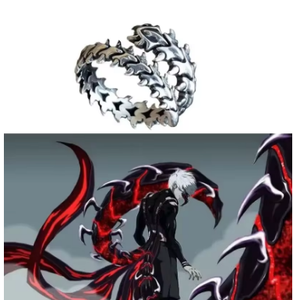 <span class=keywords><strong>Anillo</strong></span> de Anime <span class=keywords><strong>Tokyo</strong></span> <span class=keywords><strong>Ghoul</strong></span>, Kaneki Ken, Cosplay, Ajustable, Unisex, Joyería Punk, Accesorio de Regalo - Product Image 1