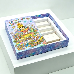 Custom Paper Drawer <b>Box</b> for <b>Christmas</b> Gift Packing <b>Box</b> With Four-Color Printing Cartoon Design For Craft Holiday Gift Packaging - Product Image 2