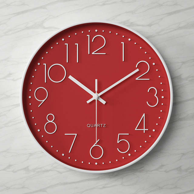 High Quality 3D Decorative Wall Clock Big Number Quartz Display for Living Room Placement