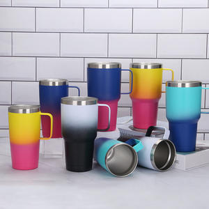 Vaso Térmico Personalizable al por Mayor de 30 oz de Acero Inoxidable con Asa y Pajita para Regalos Promocionales - Product Image 3