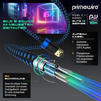 Vergoldetes HDMI-Kabel 2.0/2.1 für TV PS5 Xbox - Hochgeschwindigkeit 16K 30Hz 8K 60Hz 4K 120Hz 1M 2M 3M 5M für Projektor