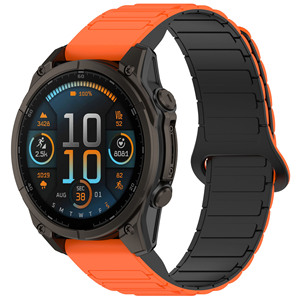 Bracelet de montre intelligente sport en silicone souple magnétique à ajustement rapide 20mm 22mm 26mm pour Garmin <span class=keywords><strong>Fenix</strong></span> 5 6 <span class=keywords><strong>7</strong></span> 8 <span class=keywords><strong>X</strong></span> - Product Image 1