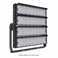 Projecteurs LED sportifs robustes 800W 1000W anti-vibration CCT 6500K 220-240V 90-277V pour terrain de basketball