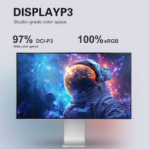 Monitor komputer LCD 10bit 16:9 27 inci baru dengan Monitor PC <span class=keywords><strong>Desktop</strong></span> Hitam kecepatan penyegaran 60Hz - Product Image 5