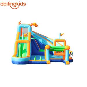 Château Gonflable Licorne Dinosaure pour Enfants avec Toboggan Aquatique et Souffleur – Idéal pour Fêtes - Product Image 2