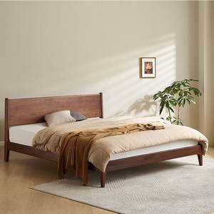 Cadre de lit Queen Size en bois massif de chêne moderne et simple B5018 <span class=keywords><strong>Gorange</strong></span>/ODM - Product Image 4