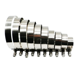 Kingin Factory Wholesale Price Adjustable Wide 304 316 Stainless Steel Worm Gear Europe <strong>Hose</strong> Clamp - Product Image 2