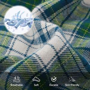 <span class=keywords><strong>Pantaloncini</strong></span> <span class=keywords><strong>pigiama</strong></span> da <span class=keywords><strong>uomo</strong></span> in tessuto a quadri XL con tasche, fondo traspirante per la casa - Product Image 4