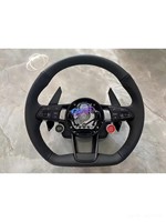 Volant de voiture en cuir suédé pour Audi Q3 Q5 Q7 A3 8V 8P A4 B9 B8 B7 A5 A6 C6 C7 C8 RS4 RS6 S3 S4 S5 S6