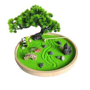 إكسسوارات سطح المكتب التأمل ديكور غرفة صينية فاخرة يابانية زن مجموعة حديقة الرمال - Product Image 3