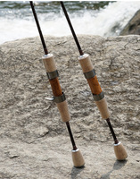 Canne à pêche spinning Takuma en carbone ultra-légère 75g 1.55-1.8m avec guides Fuji, action moyenne rapide pour la pêche en eau douce et la pêche à la finesse sur glace