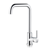 Topway Style industriel robinet de lavabo monotrou Chrome Zinc PPA voie navigable pont monté mélangeur de cuisine capteur robinet pour évier Art