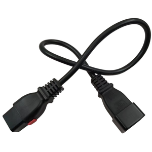 Cable de Alimentación con Bloqueo IEC <span class=keywords><strong>C20</strong></span> Macho a IEC C19 Hembra, 16A 250V, H05VV-F 3G1.5mm², Cable de Alimentación de Servidor de Alta Resistencia para Servidor/UPS - Product Image 1