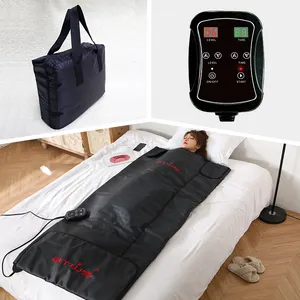 Водонепроницаемое портативное 3-зонное инфракрасное одеяло BTWS для сауны с дальним инфракрасным излучением, электрическое одеяло для похудения