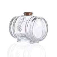 Baril à bière en verre personnalisé de 1L, 3L, 5L, nouveau design en stock, avec bouchon à vis, logo personnalisé imprimé à l'écran