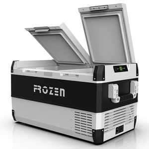 Frigoríficos portátiles <span class=keywords><strong>de</strong></span> doble zona 95L 12V para coche y camión, refrigerador <span class=keywords><strong>de</strong></span> 90L, nevera para coche <span class=keywords><strong>de</strong></span> camping, congelador para bebidas y mariscos <span class=keywords><strong>de</strong></span> viaje - Product Image 2