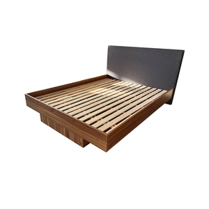 Letto a piattaforma in legno massello personalizzato con cassetto contenitore a scomparsa OEM ODM per progetti di design per hotel di lusso e ville, ordini all'ingrosso - Product Image 2