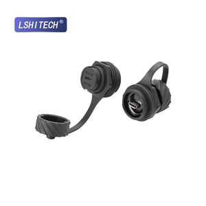 LSHITECH M20 IP67 <span class=keywords><strong>Prise</strong></span> femelle <span class=keywords><strong>micro</strong></span> <span class=keywords><strong>USB</strong></span> <span class=keywords><strong>à</strong></span> montage sur panneau pour l'automatisation industrielle OEM Échantillon rapide - Product Image 4