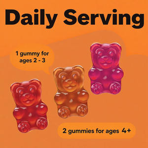 Gommes vitaminées petit ours pour enfants vitamines composées C D3 pour les adolescents soutien immunitaire et promotion de la croissance dosage de bonbons gommeux - Product Image 5