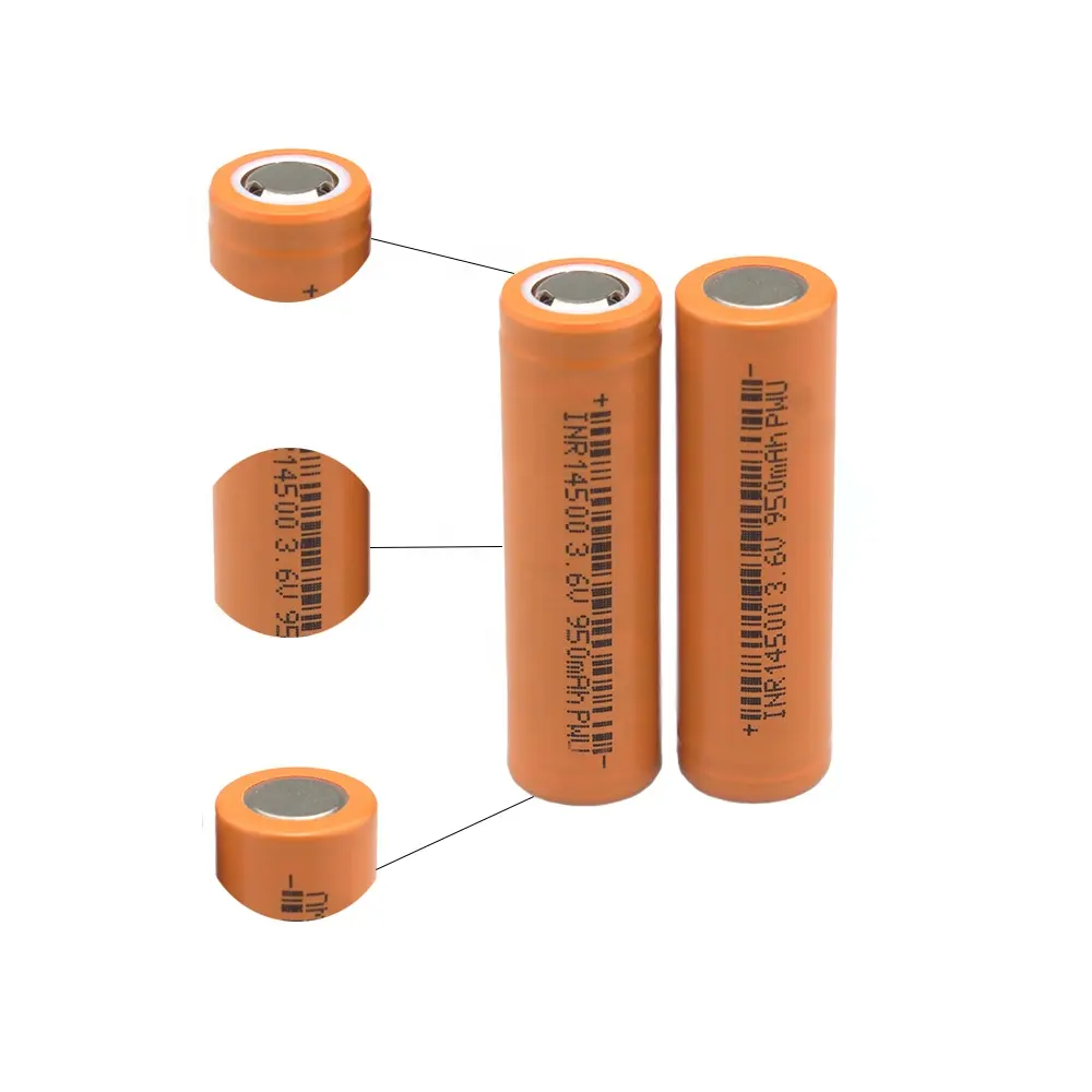 Bateria 14500 Li ion Battery 3.6v 950mah 3500mah 2000mah 2200mah Cell Price Lithium 18650 Li ion Rechargeable Batteries