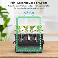 Isolation transparente de culture hydroponique et plateau cultivé de semis de plantes respirantes avec couvercle
