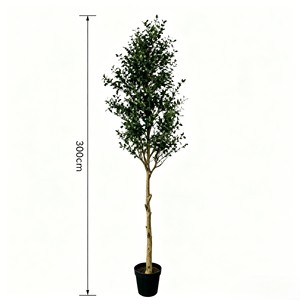 DIY Assembly Plastic <b>Artificial</b> <b>Tree</b> | Durable Eco-Friendly Potted Olive <b>Branches</b> for Indoor/Outdoor Use | Wholesale - Product Image 2