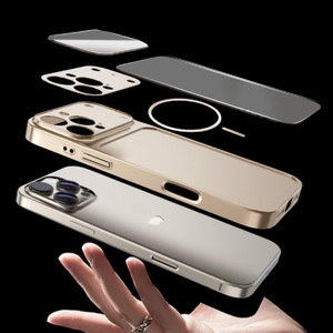 Sang trọng chất lượng cao Frosted Ag Glass Cover quay lại lens film Đối với <span class=keywords><strong>iPhone</strong></span> 16 Pro Max trường hợp trông giống như 17 Pro Max - Product Image 6