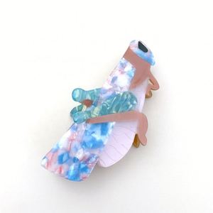 กิ๊บหนีบผมรูปสัตว์สำหรับผู้หญิงอุปกรณ์แต่งผมส่วนตัวรูปตั๊กแตนอะซิเตทประกบกันดีไซน์ใหม่ - Product Image 6