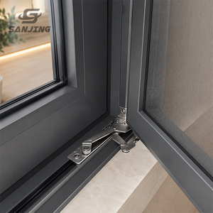 Fenêtre coulissante en aluminium à rupture de pont thermique Sanjing, double vitrage avec gaz argon pour une efficacité énergétique supérieure - Product Image 3